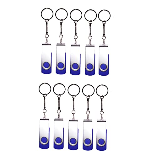 50 faltbare Daumen Aufbewahrungsbox Swivel USB 2.0 Flash Drive Memory Stick U Disk Geschenk blau 4 GB von Meiyuexiang