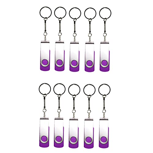 50 faltbare Daumen Aufbewahrungsbox Swivel USB 2.0 Flash Drive Memory Stick U Disk Geschenk violett 128 MB von Meiyuexiang