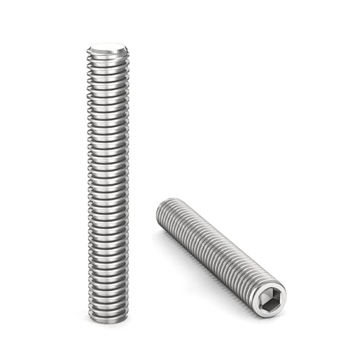 MejaRizon Madenschrauben 10 Stück, Gewindestifte M6 x 40 mm DIN 913 / ISO 4026 mit Innensechskant (ISK) und Kegelkuppe, Wurmschrauben Sechskantschraube Edelstahl A2 V2A VA Silber Rostfrei MejaRizon Madenschrauben 10 Stück, Gewindestifte M6 x 40 mm DIN 913 / ISO 4026 mit Innensechskant (ISK) und Kegelkuppe, Wurmschrauben Sechskantschraube Edelstahl A2 V2A VA Silber Rostfrei von MejaRizon