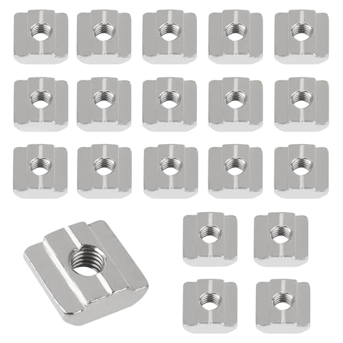 MejaRizon 20 Stück Nutensteine M8 Nut 8, Typ B Nutensteine Nut 8 Nutsteine Set Kohlenstoffstahl T- Nut Schiene, T Nutenstein Set für Aluminiumprofil Extrusionsschlitz 30-Serie MejaRizon 20 Stück Nutensteine M8 Nut 8, Typ B Nutensteine Nut 8 Nutsteine Set Kohlenstoffstahl T- Nut Schiene, T Nutenstein Set für Aluminiumprofil Extrusionsschlitz 30-Serie von MejaRizon