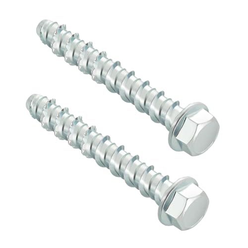 MejaRizon M10x100 Betonschrauben, 20 Stück Betonschrauben Ohne Dübel, Sechskantkopf Betonschraube verzinkt mit Scheibe für Mauerwerk, Beton, Architektur, Industrie MejaRizon M10x100 Betonschrauben, 20 Stück Betonschrauben Ohne Dübel, Sechskantkopf Betonschraube verzinkt mit Scheibe für Mauerwerk, Beton, Architektur, Industrie von MejaRizon