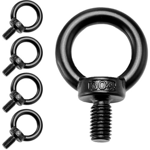 MejaRizon 5 Stück Ösenschrauben, Ringschraube M3, 304 Edelstahl Augenschraube, Ringschraube mit Gewinde, Ringschraube Edelstahl für Befestigungstechnik und Verschiedene Technische Hebevorrichtungen von MejaRizon