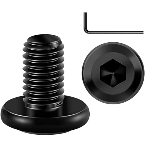 20 Stück M5 x 12 Schrauben, Flachkopfschrauben M5, Linsenkopfschrauben M5 Edelstahl A2 V2A, Innensechskant Flachkopf Vollgewinde M5 Schrauben mit Schraubenschlüssel für Montage Wartung von MejaRizon