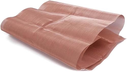 MekUk Abschirmgewebe 40-Mesh-Kupfergewebe-Maschensieb, Kupfermaschenstoff-Feinmaschigkeit blockiert Funksignal-Bildschirme (Color : Red Copper, Size : 1x1m) von MekUk