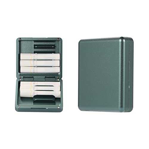 Mekeran Aufbewahrungsbox aus Aluminiumlegierung für iQOS Heets / Zigaretten, 10 Heets Schutzhülle für den Alltag und Reisen (grün) von Mekeran