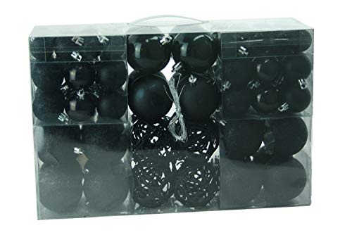 Exklusives Weihnachtskugeln Christbaumkugeln Set mit 100 Stueck Farbe Schwarz Exklusives Weihnachtskugeln Christbaumkugeln Set mit 100 Stueck Farbe Schwarz von Mel-O-Design