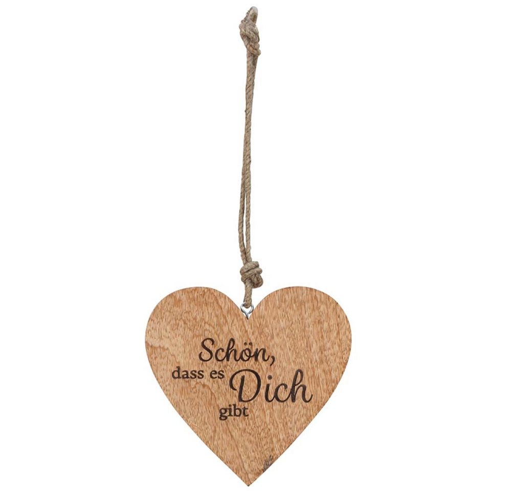Mel-O-Design Dekohänger Dekoherz aus Holz (Holz Herz zum aufhängen, kleines Geschenk Geburtstag, Muttertag), mit liebevollen Sprüchen von Mel-O-Design