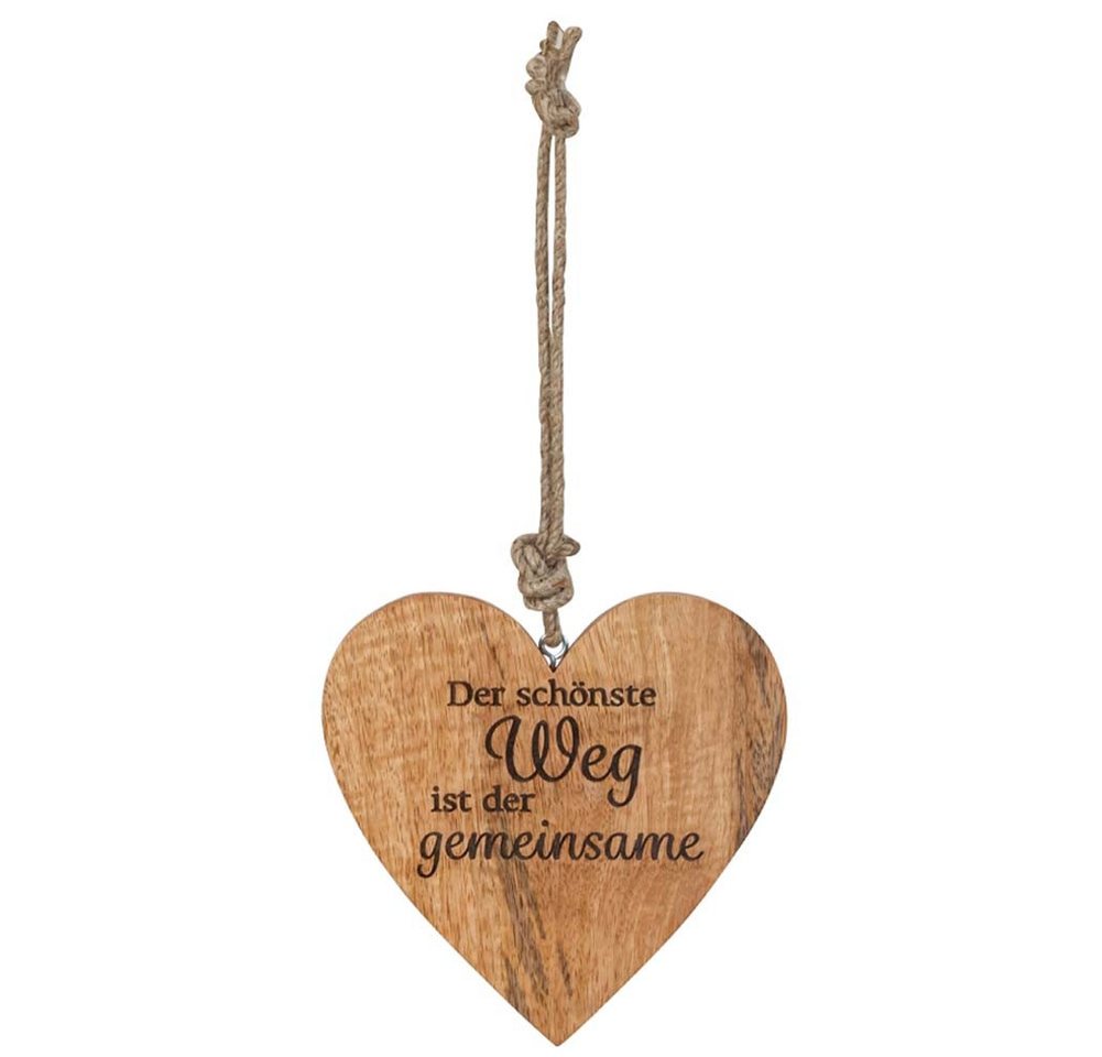 Mel-O-Design Dekohänger Dekoherz aus Holz (Holz Herz zum aufhängen, kleines Geschenk Geburtstag, Muttertag), mit liebevollen Sprüchen von Mel-O-Design