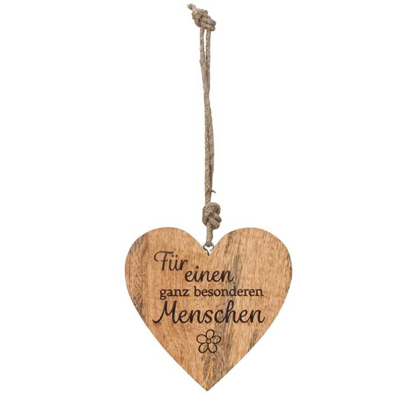 Mel-O-Design Dekohänger Dekoherz aus Holz (Holz Herz zum aufhängen, kleines Geschenk Geburtstag, Muttertag), mit liebevollen Sprüchen von Mel-O-Design
