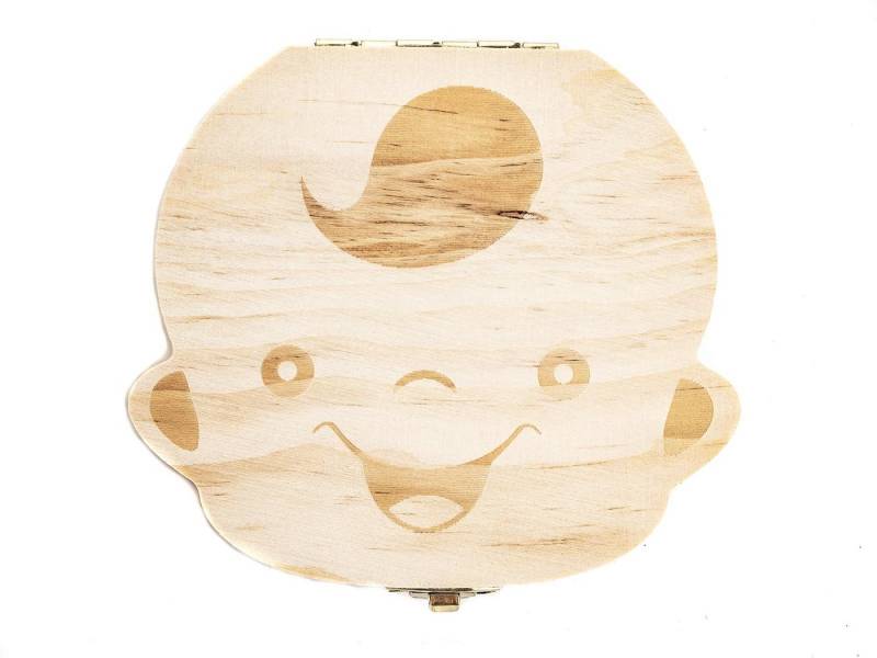 Mel-O-Design Dekoobjekt Memory Box für Babys Milchzähne und Haare von Mel-O-Design
