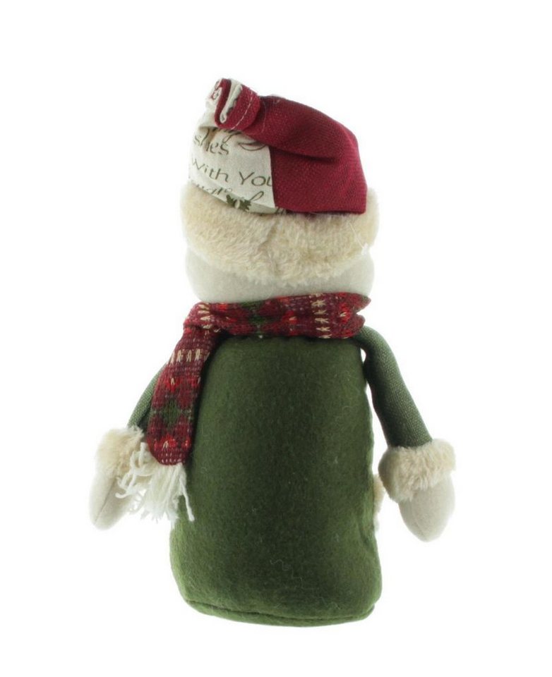 Mel-O-Design Dekoobjekt Schneemann sitzend Weihnachtsdekoration Schneemanndekoration Rot 20 (Stück, 1 St., 1) von Mel-O-Design