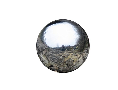 Mel-O-Design Moderne Deko Kugeln Gartenkugeln 4 Stück Silber aus Edelstahl Durchmesser 10 cm von Mel-O-Design
