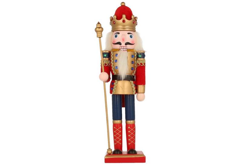 Mel-O-Design Nussknacker Wunderschöne Deko Nussknacker Figur Weihnachtsdeko, (H: ca. 31 cm), Weihnachtsfigur aus Holz von Mel-O-Design