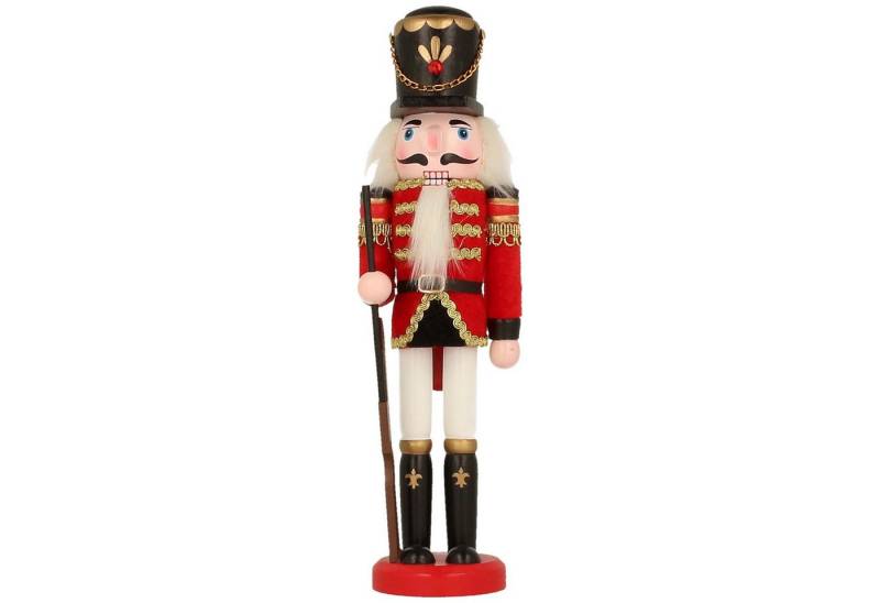 Mel-O-Design Nussknacker Wunderschöne Deko Nussknacker Figur Weihnachtsdeko, (H: ca. 31 cm), Weihnachtsfigur aus Holz von Mel-O-Design