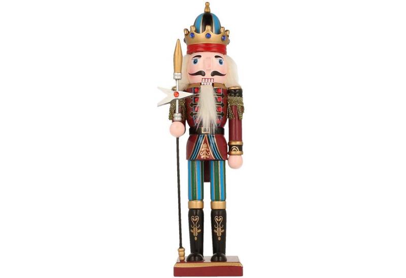 Mel-O-Design Nussknacker Wunderschöne Deko Nussknacker Figur Weihnachtsdeko, (H: ca. 31 cm), Weihnachtsfigur aus Holz von Mel-O-Design