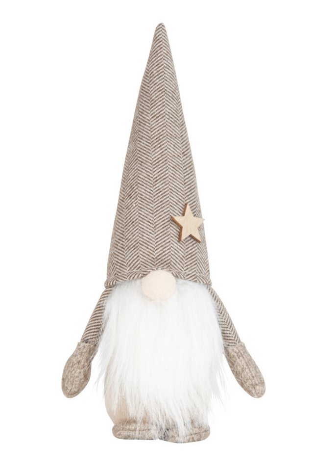 Mel-O-Design Wichtel Weihnachtsdeko Weihnachtswichtel "Frederik" (Deko Wichtelfigur Braun/Beige, Höhe : 28 cm), mit wunderschönen Details von Mel-O-Design