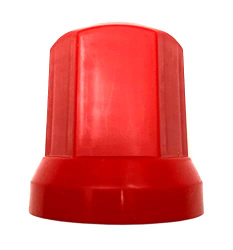 MelTruck Radmutterkappen Schutz Abdeckung Ø32 mm für Schrauben für LKW (40, Rot, Höhe - 54,5 mm) von MelTruck