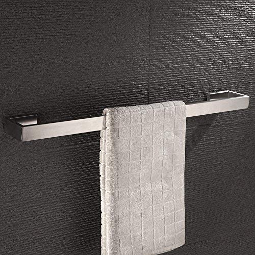 Melairy Gebüsch Handtuchhalter SUS 304 Edelstahl Bad Gebüsch Handtuchstange Single 60cm Badetuchhalter Wandmontage von Melairy