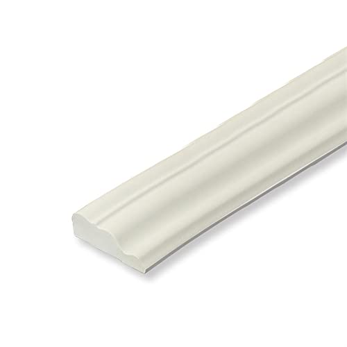 Melairya 10 m Wandverkleidung, flexibel, selbstklebend, Dichtungs- und Zierleisten for Böden, Decken, Arbeitsplatten und mehr (Color : Blanco, Size : 10m) von Melairya