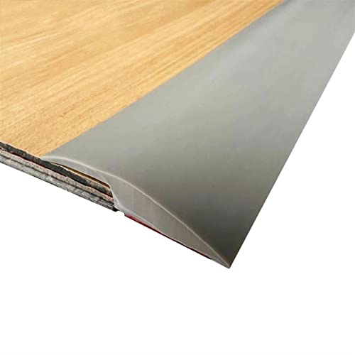 Melairya Boden&Teppich Laminat Übergangsprofil Selbstklebend, übergangsschiene, Abschlussprofil-Ubergangsprofil Zum Kleben, Leisten Kleben (Color : Gray-Style B, Size : 2m) von Melairya