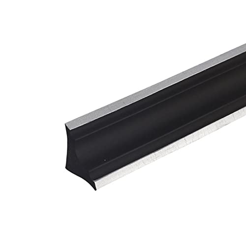 Melairya Deckenleisten selbstklebend, Dichtungs- und Zierleisten für Wandkanten, Schrankkanten, Abschlussleiste, Deckenkanten, Arbeitsplatten, Schälen und aufkleben (Color : Black+Silver, Size : 10m) von Melairya