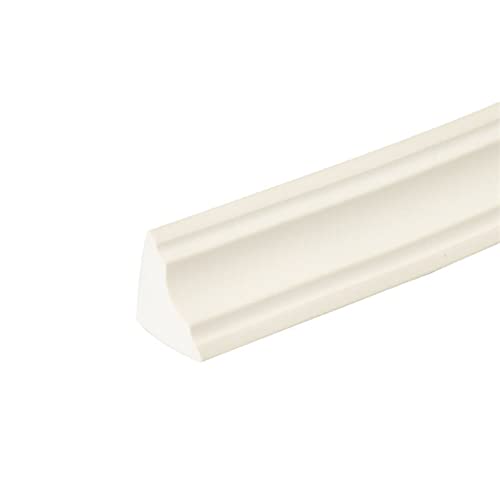 Melairya Deckenleisten selbstklebend, Dichtungs- und Zierleisten für Wandkanten, Schrankkanten, Abschlussleiste, Deckenkanten, Arbeitsplatten, Schälen und aufkleben (Color : Weiß, Size : 10m) von Melairya