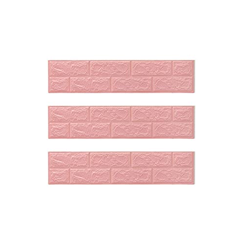 Melairya Flexible Fußleisten-Leistenleiste, abziehen und aufkleben, Wandleiste, 15 x 70 cm, Selbstklebende Vinyl-Wandleiste (Color : Rosa, Size : 15cmx70cmx10pcs) von Melairya