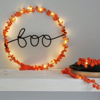 Boo Halloween Licht | Spinnennetz Dekoration Kürbis Halloween-Nachtlicht von MelaniePorterDesign