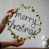 Mistelzweig Weihnachtskranz Handgemachte Weihnachtsdekoration von MelaniePorterDesign