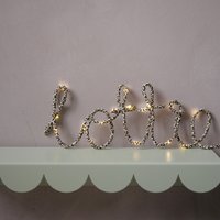Personalisierte Leopard Print Name Light Teen Room Decor von MelaniePorterDesign