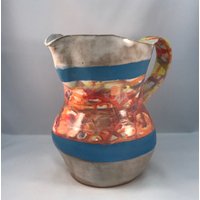 Handgemachter Marmorierter Keramikkrug Retro Küchendekor von MelanieShawCeramics