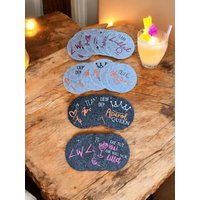 Untersetzer Aperol Oder Lillet Aus Filz von MelarasKreativRaum