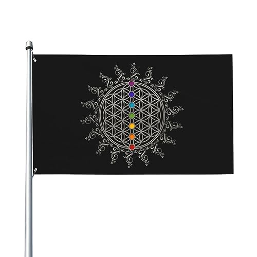 Blume Des Lebens Blume des Lebens Heilige Geometrie Premium 3 x 5 Fuß dekorative Outdoor-Flagge – lebendige Farben, winddicht und wasserabweisend – ideal für Garten und Veranstaltungen Blume Des Lebens Blume des Lebens Heilige Geometrie Premium 3 x 5 Fuß dekorative Outdoor-Flagge – lebendige Farben, winddicht und wasserabweisend – ideal für Garten und Veranstaltungen von Melbrakin