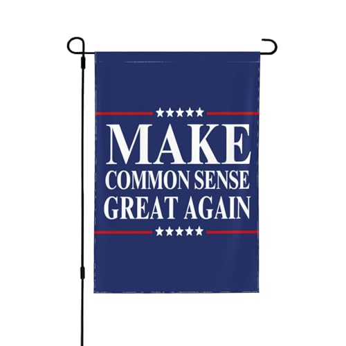 Machen Sie den gesunden Menschenverstand wieder großartig 12x18 Gartenflagge Doppelseitiges Banner Kein Fahnenmast von Melbrakin