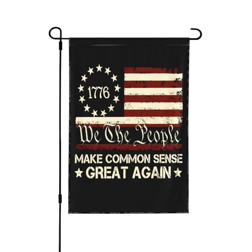 Machen Sie den gesunden Menschenverstand wieder großartig 12x18 Gartenflagge Doppelseitiges Banner Kein Fahnenmast von Melbrakin