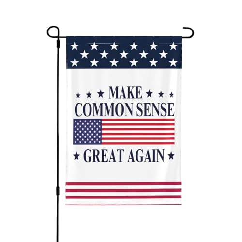 Machen Sie den gesunden Menschenverstand wieder großartig 12x18 Gartenflagge Doppelseitiges Banner Kein Fahnenmast von Melbrakin