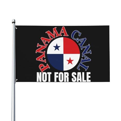 Panamakanal steht nicht zum Verkauf Flaggenschild 4x6 Ich liebe den Panamakanal steht nicht zum Verkauf Flagge Banner Wandteppich für Zimmer Hofschild Dekor Kein Fahnenmast von Melbrakin