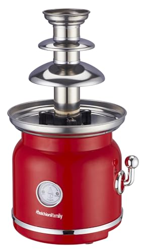 Melchioni 118370003 Family Schokoladenbrunnen Choco mit 3 Stufen, mit Heizfunktion und Motorfunktion, 90 W, Rot, Stahl Melchioni 118370003 Family Schokoladenbrunnen Choco mit 3 Stufen, mit Heizfunktion und Motorfunktion, 90 W, Rot, Stahl von Melchioni