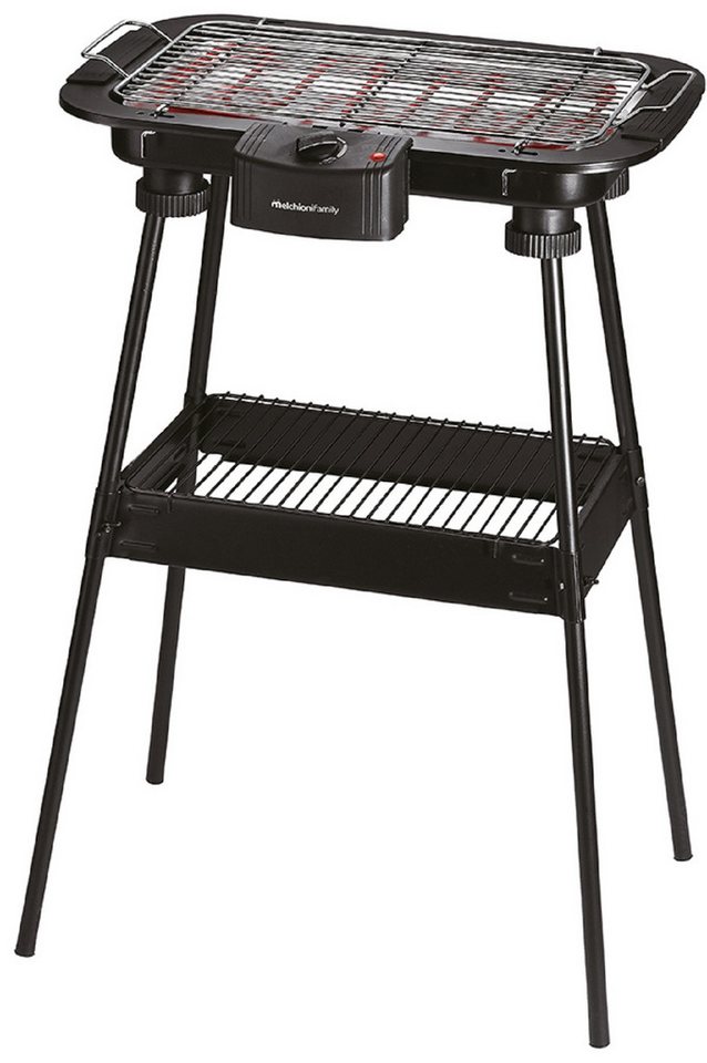 Melchioni Elektro-Standgrill 2000W Elektrischer Grill mit Ständer BBQ2 von Melchioni
