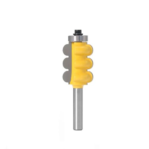 1/2 STÜCKE 8mm Schaft Triple Bead & Triple Flute Große Form Router Bits Set Linie Messer Holzbearbeitung Cutter(NO1) von Meliaen
