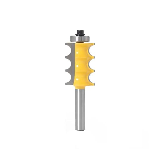 1/2 STÜCKE 8mm Schaft Triple Bead & Triple Flute Große Form Router Bits Set Linie Messer Holzbearbeitung Cutter(NO2) von Meliaen