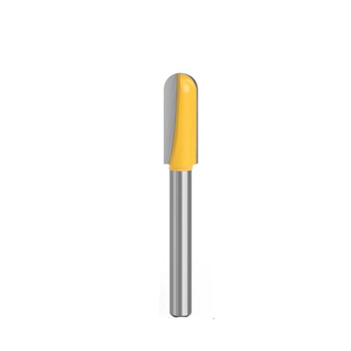 1 Stück 1/4 Zoll Schaftdurchmesser Schüssel Tablett Fräser Rundnasenfräser mit Lager for die Holzbearbeitung-C C07044FXT4A(6.35x9.52mm) von Meliaen