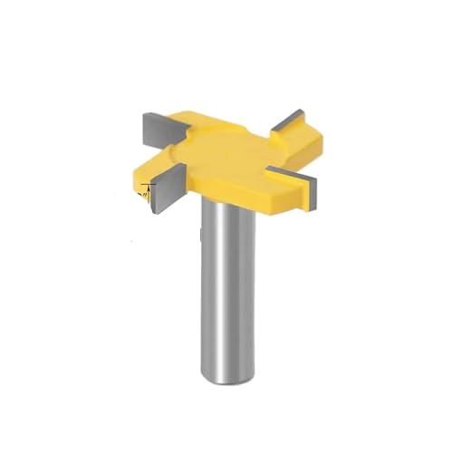 1 stück/4 stücke 1/2 "12mm Schaft 4 Rand T Typ Stoßen Fräser Holzbearbeitung Werkzeug Router Bits for Holz Industrie Grade Fräser Stoßen(12.7X7.96) von Meliaen