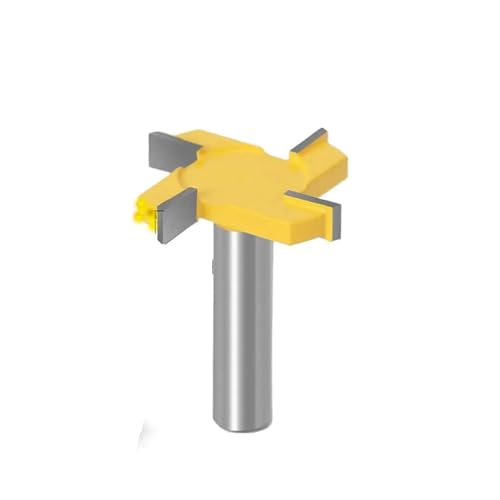 1 stück/4 stücke 1/2 "12mm Schaft 4 Rand T Typ Stoßen Fräser Holzbearbeitung Werkzeug Router Bits for Holz Industrie Grade Fräser Stoßen(12.7X9.52) von Meliaen