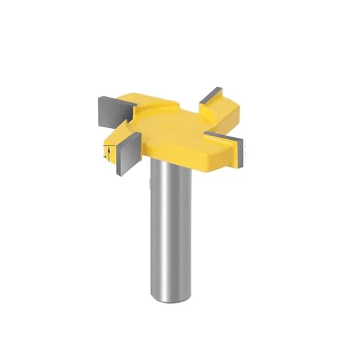 1 stück/4 stücke 1/2 "12mm Schaft 4 Rand T Typ Stoßen Fräser Holzbearbeitung Werkzeug Router Bits for Holz Industrie Grade Fräser Stoßen(12X7.96) von Meliaen