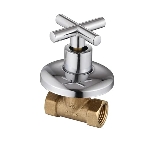 1 stück Messing Dark Ventil DN15 Verdeckter Schalter Badehaus Dusche Schnell öffnen Solar Wasser Versorgung Mit In-wand Wartung Zubehör(DN15-1) von Meliaen