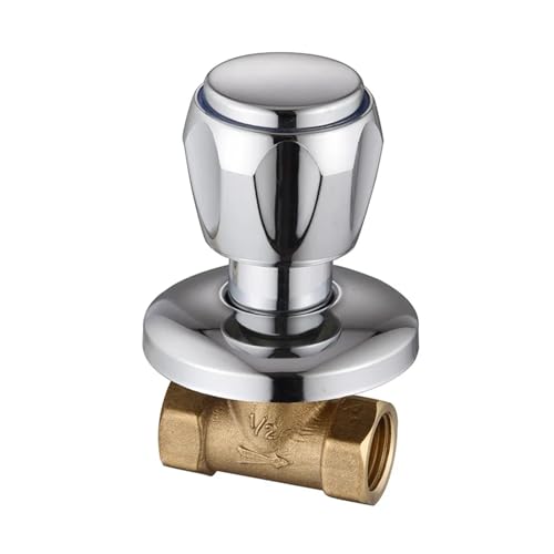 1 stück Messing Dark Ventil DN15 Verdeckter Schalter Badehaus Dusche Schnell öffnen Solar Wasser Versorgung Mit In-wand Wartung Zubehör(DN15-4) von Meliaen