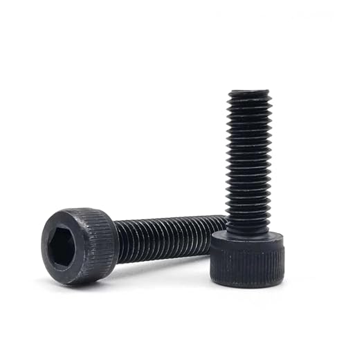 10/20/50/100 Stück DIN912 M1.6 M2 M2.5 M3 M4 M5 M6 M8 Sechskant-Innensechskantschraube Schraube Stahl 12.9(M1.6x3mm 100pcs) von Meliaen