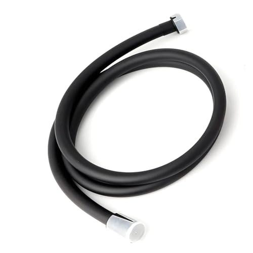 1pc Druck Dusche Schlauch Sanitär for Bad Zubehör PVC Flexible Handheld Anti Wicklung GI/2 Universal(Balck,1.5m) von Meliaen