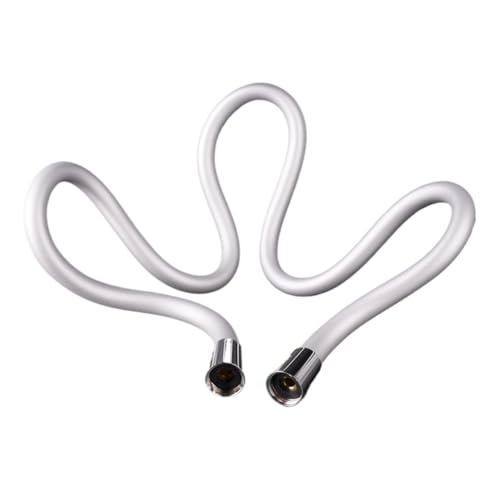 1pc Flexible Silikon Bidet Schlauch for Toilette Handheld Sprayer Ultra Weiche Anti-kick Dusche 47 "Zoll 1,2 M(Silver) von Meliaen